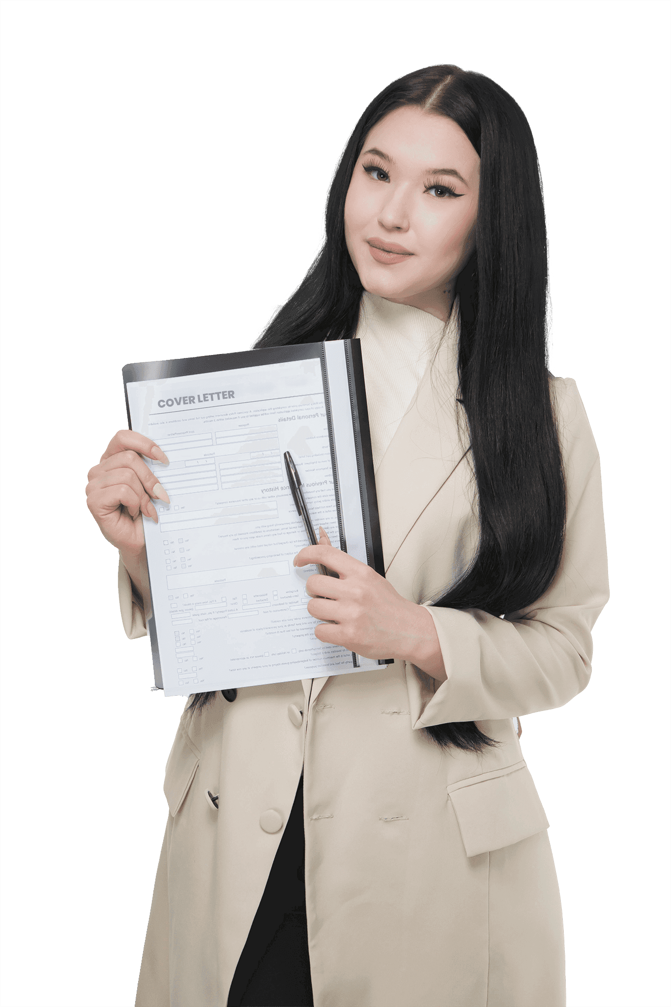 Illustration of cover letter creation