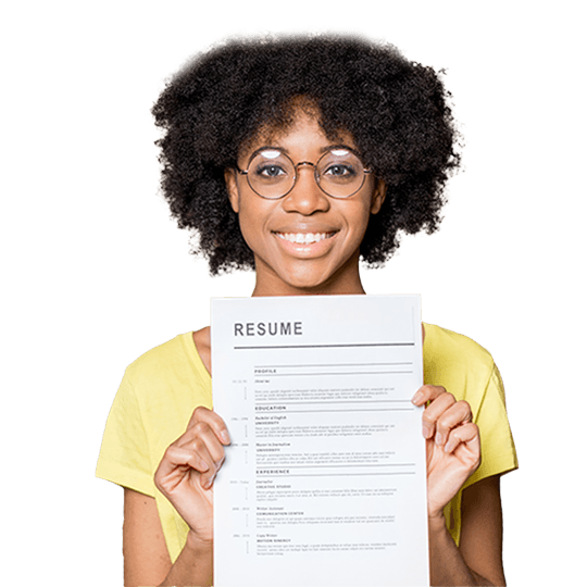 Illustration of resume creation